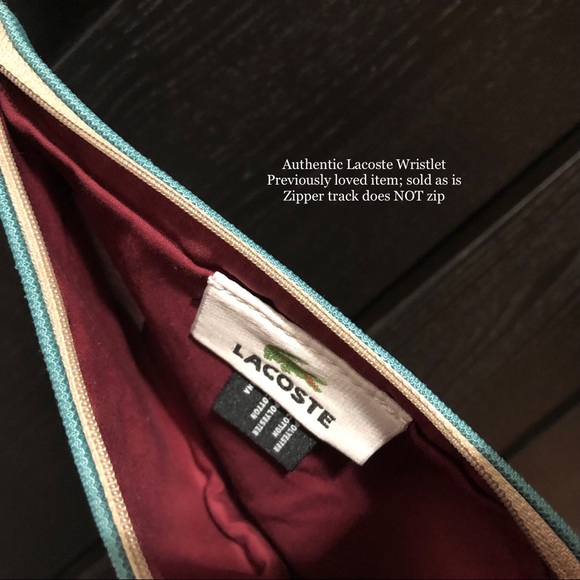 Wallet: Lacoste Wristlet, Teal ๐ Bundle Me! - Picture 4 of 4